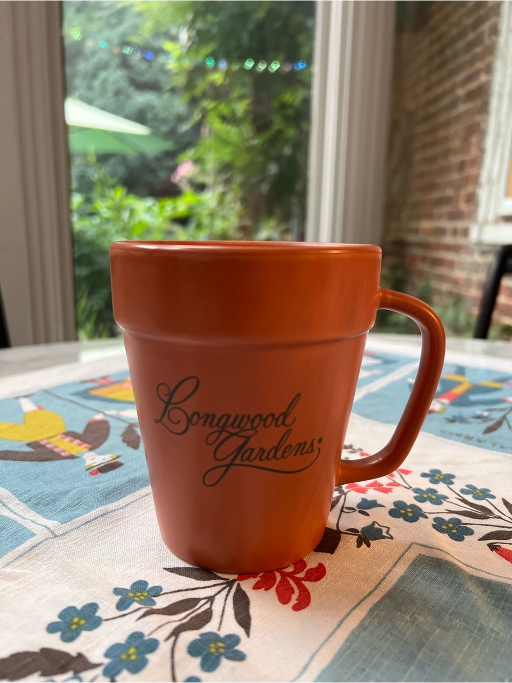 Longwood Gardens Terracotta Flower Pot Mug - Souvenir Coffee Cup Planter